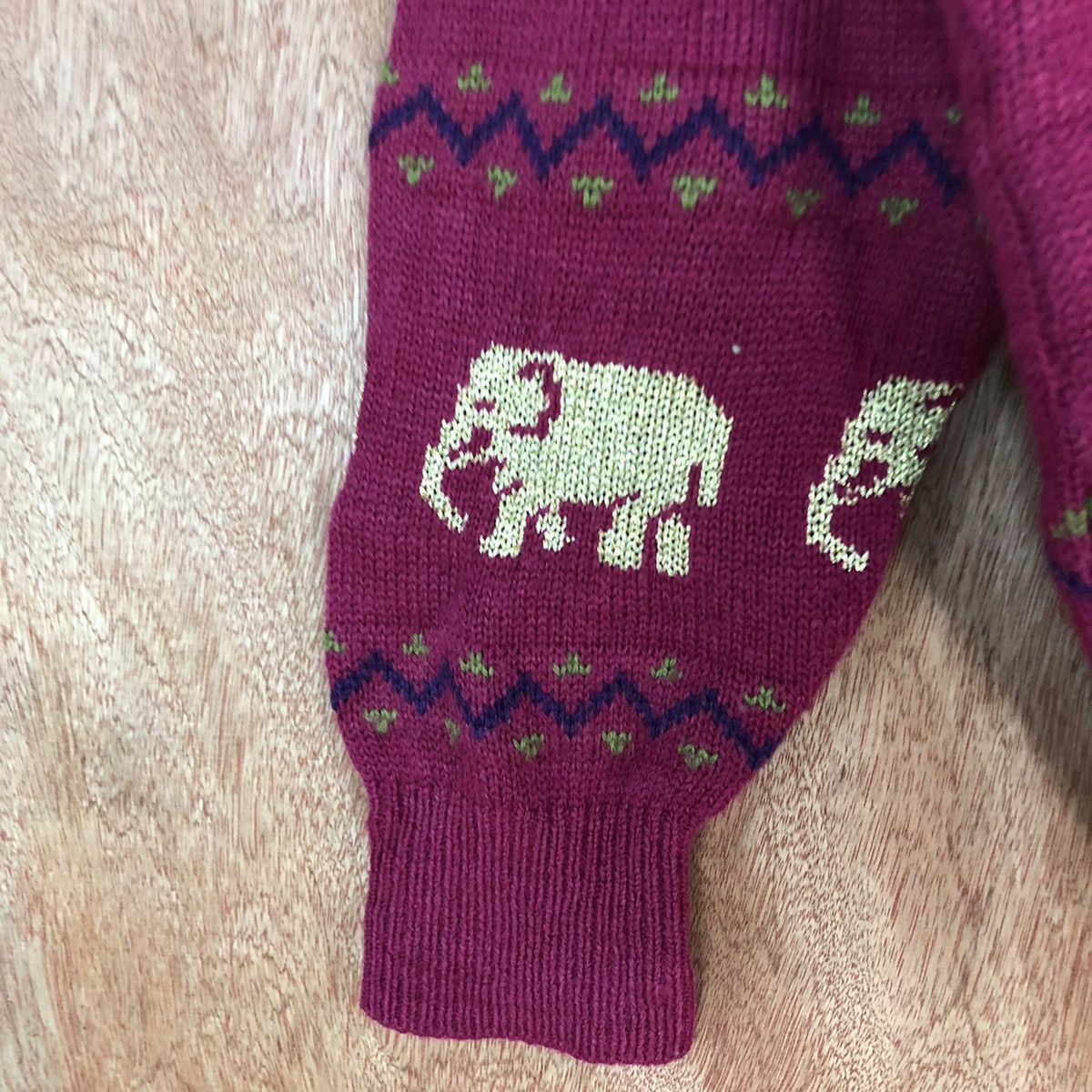 Homespun Knitwear Japan elephant art cardigan vintage Knitwear #H105 Size US S / EU 44-46 / 1 - 6 Thumbnail