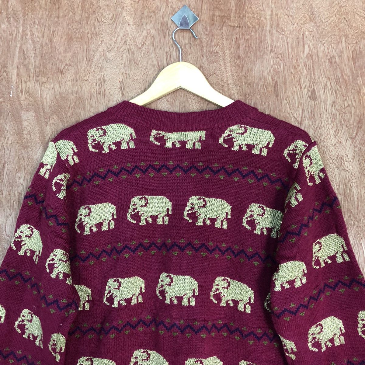 Homespun Knitwear Japan elephant art cardigan vintage Knitwear #H105 Size US S / EU 44-46 / 1 - 11 Thumbnail