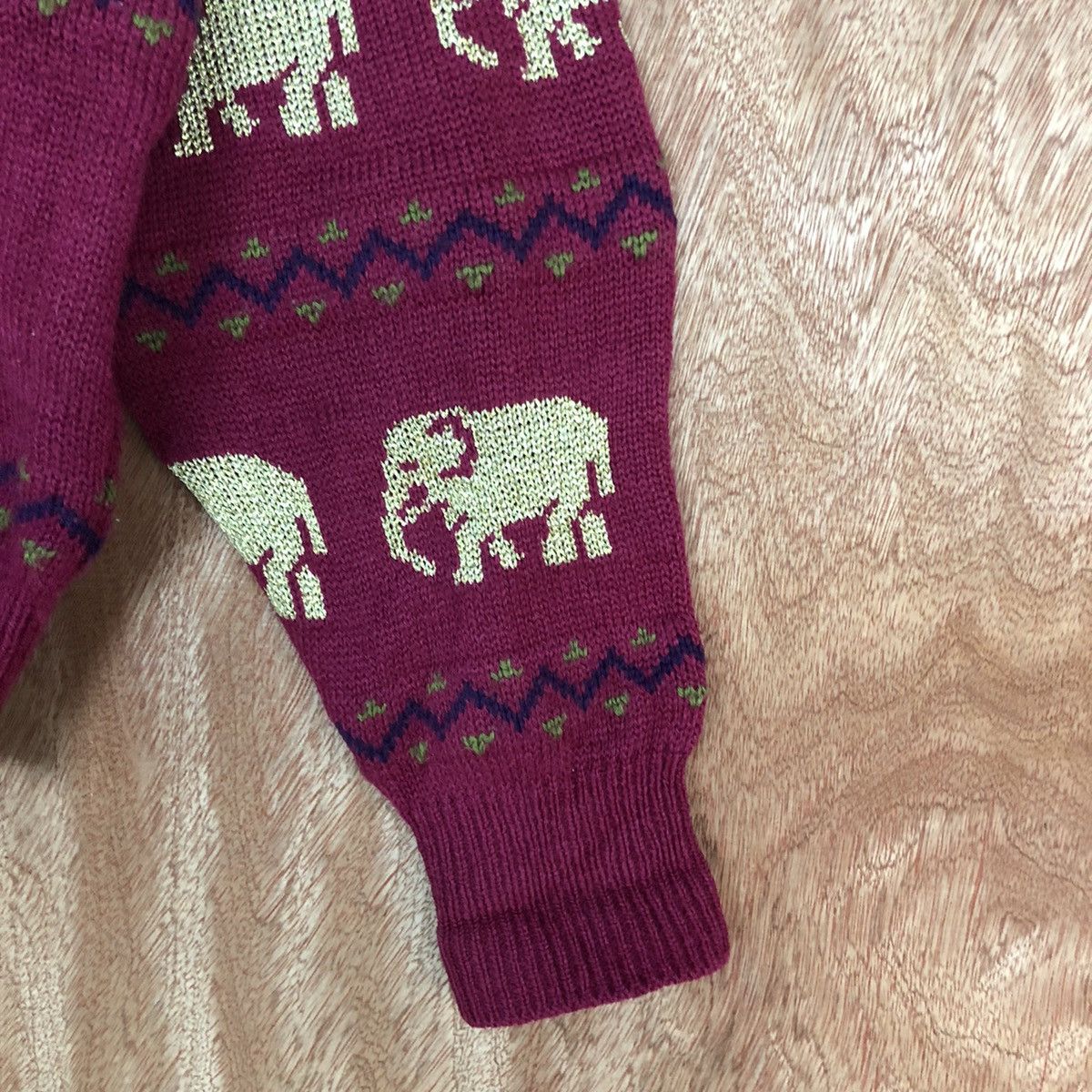 Homespun Knitwear Japan elephant art cardigan vintage Knitwear #H105 Size US S / EU 44-46 / 1 - 4 Thumbnail