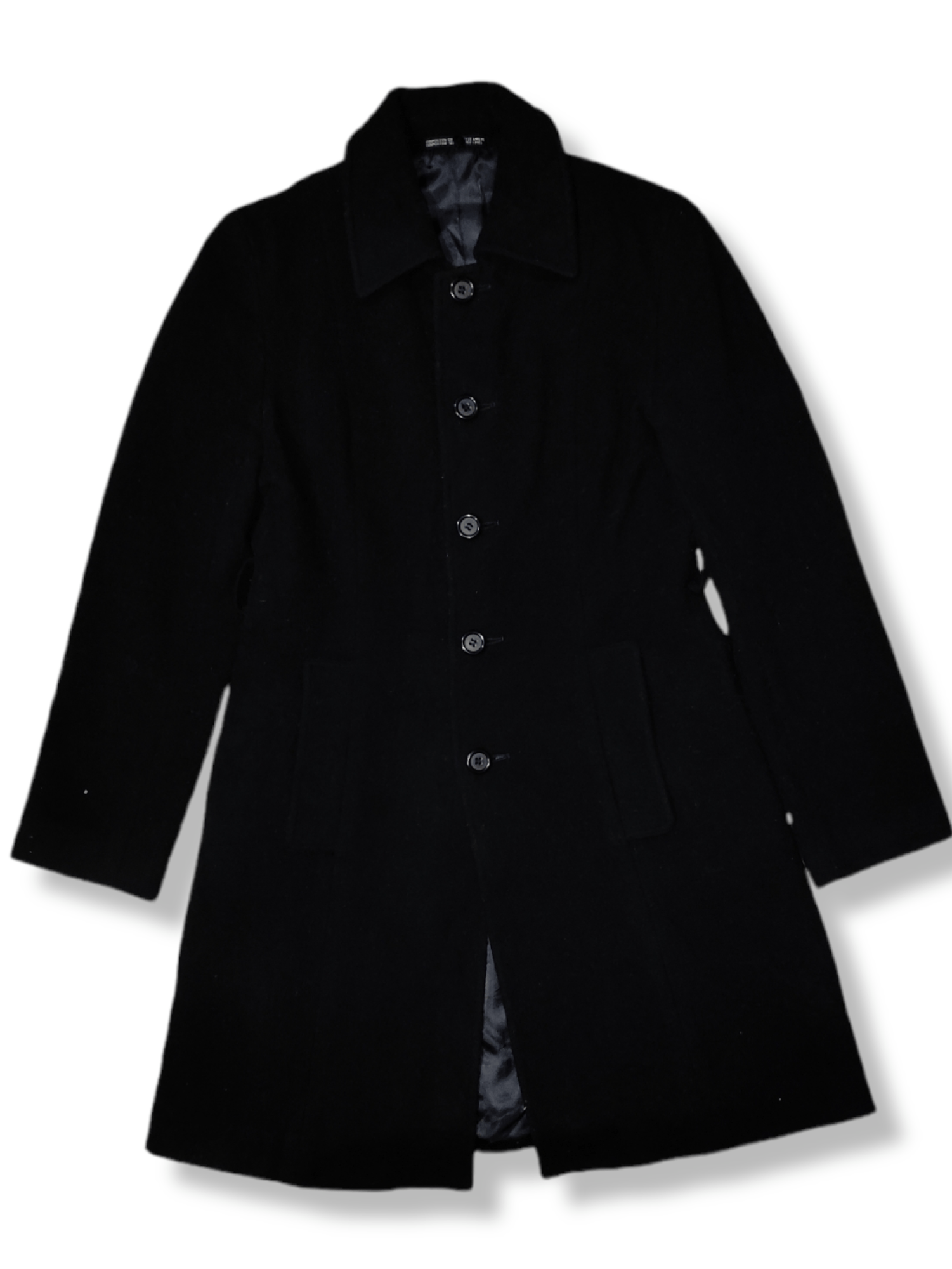 Yohji Yamamoto oversized wool coat - Black