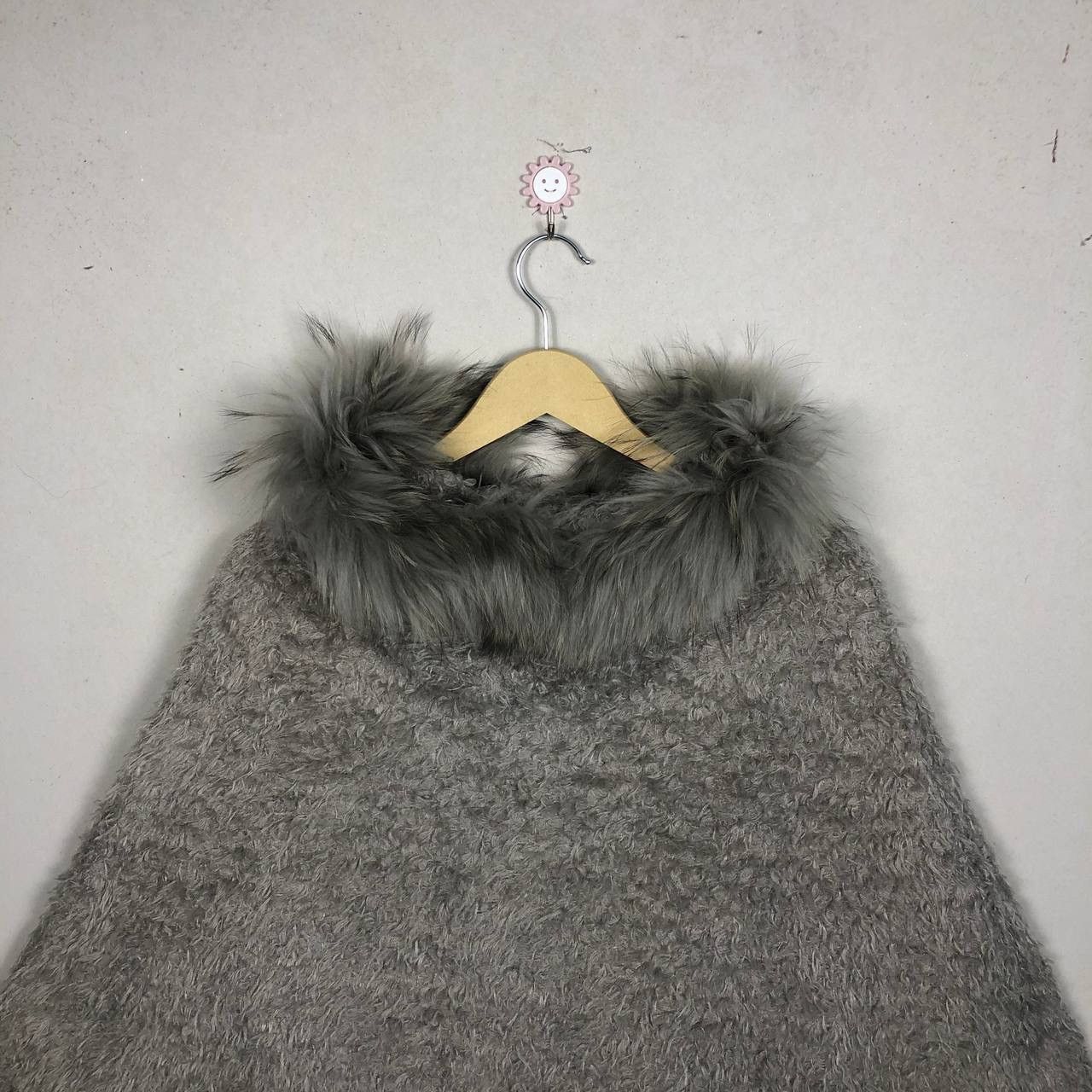 Cloak Avant Garde Japanese Faux Fur Shearling Poncho Cloak Capes Size US M / EU 48-50 / 2 - 4 Thumbnail