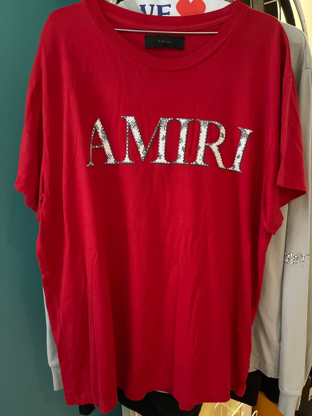 Amiri Amiri tee t shirt red