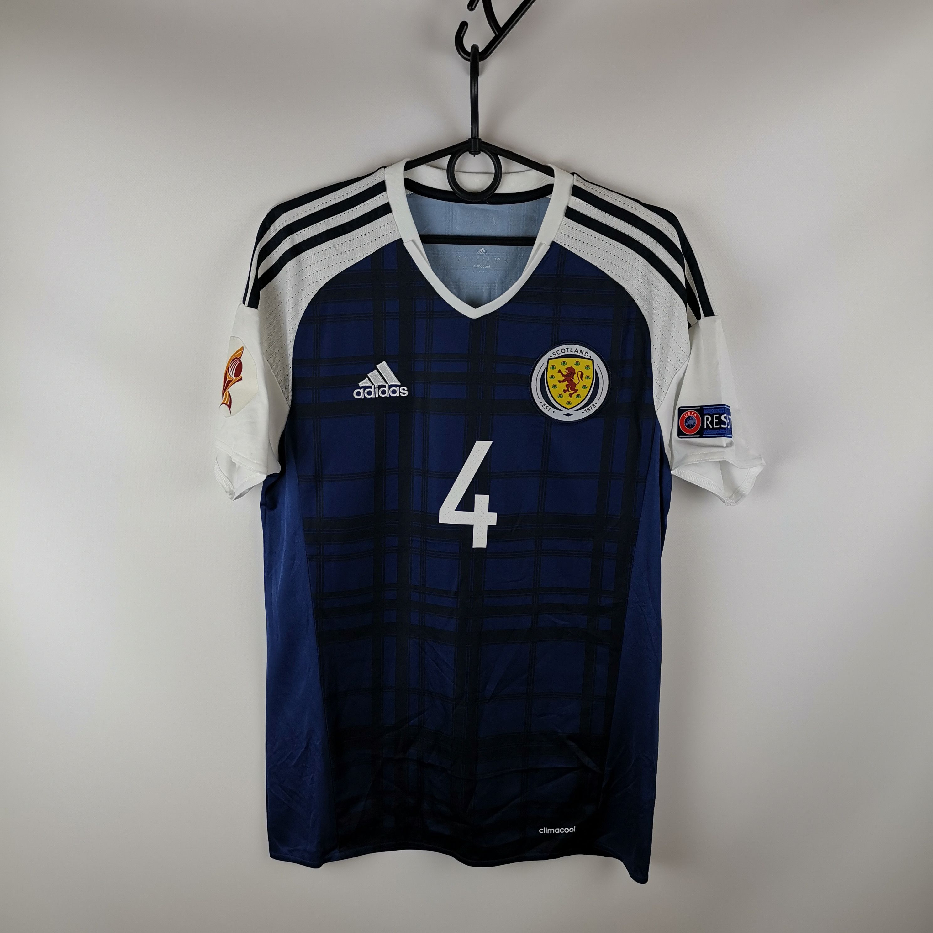 Adidas Adidas Scotland 2015 2017 League of Nations #4 Dieke home Size US S / EU 44-46 / 1 - 1 Thumbnail