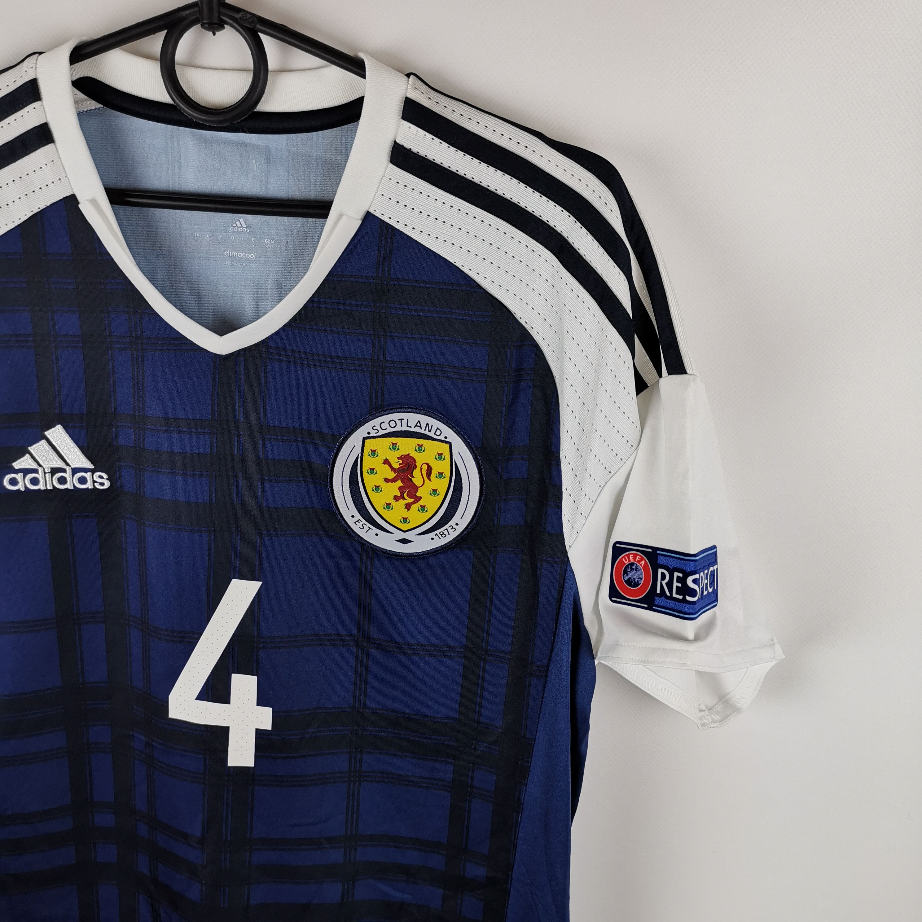 Adidas Adidas Scotland 2015 2017 League of Nations #4 Dieke home Size US S / EU 44-46 / 1 - 5 Thumbnail