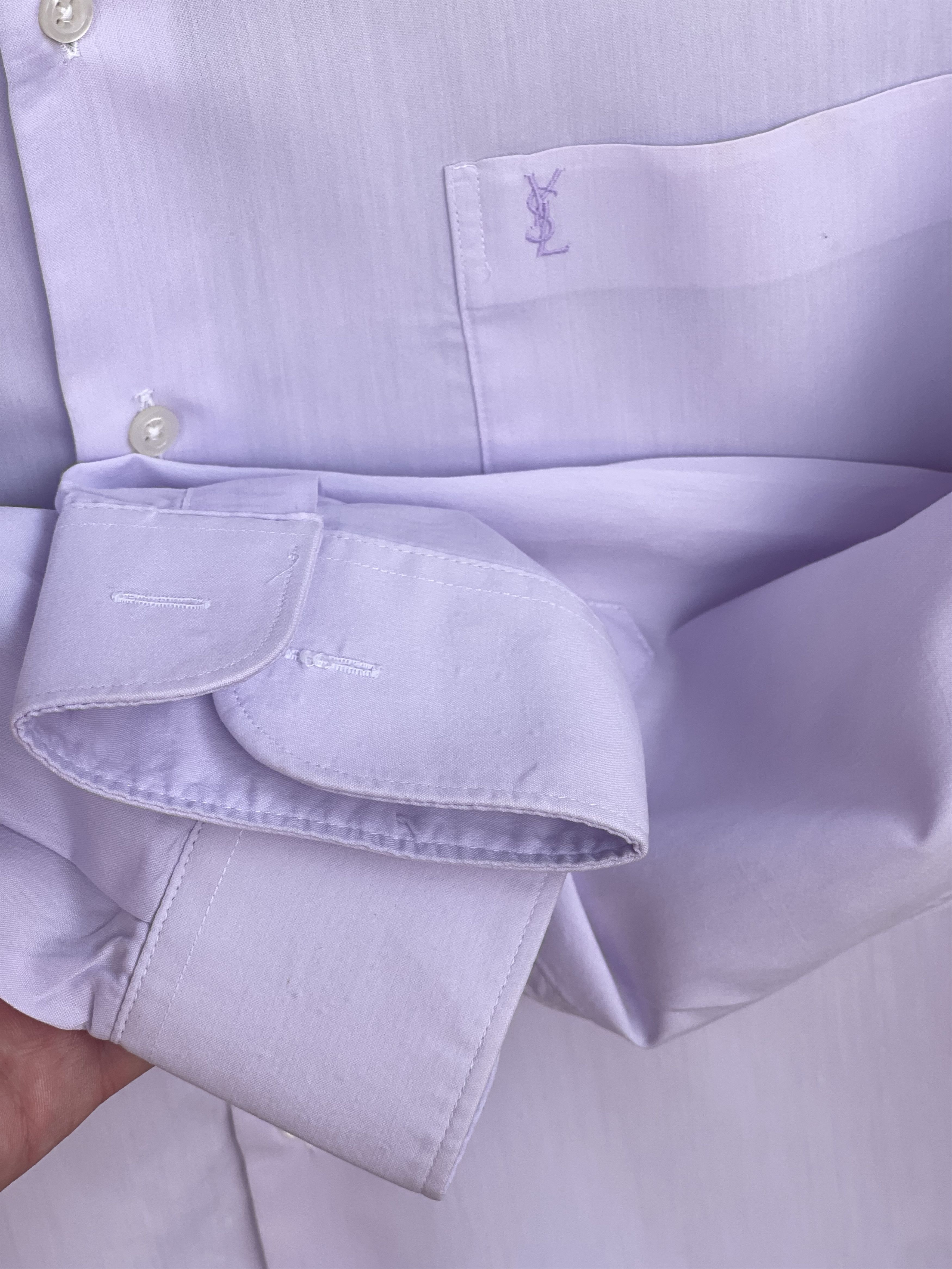 Yves Saint Laurent 🔥 Ysl vintage Saint Laurent shirt purple size L Size US L / EU 52-54 / 3 - 3 Thumbnail
