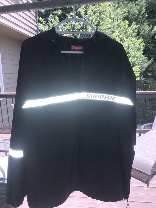 Supreme Supreme reflective taping hooded pullover | Grailed