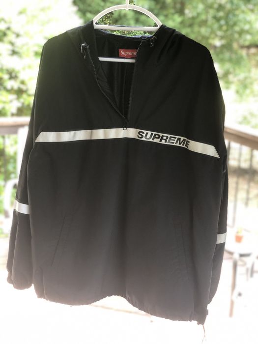 Supreme Supreme reflective taping hooded pullover | Grailed