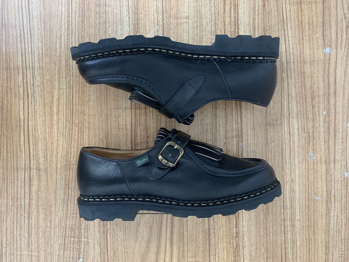 image of Flat Paraboot Leather in Black, Men's (Size 9)