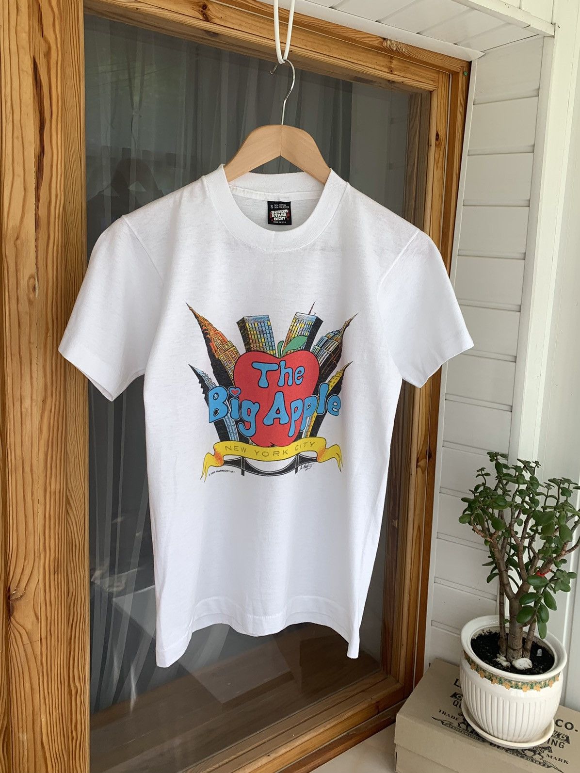 Vintage Screen Stars The Big Apple Vintage 1989 T-Shirt Size S Size US S / EU 44-46 / 1 - 1 Thumbnail