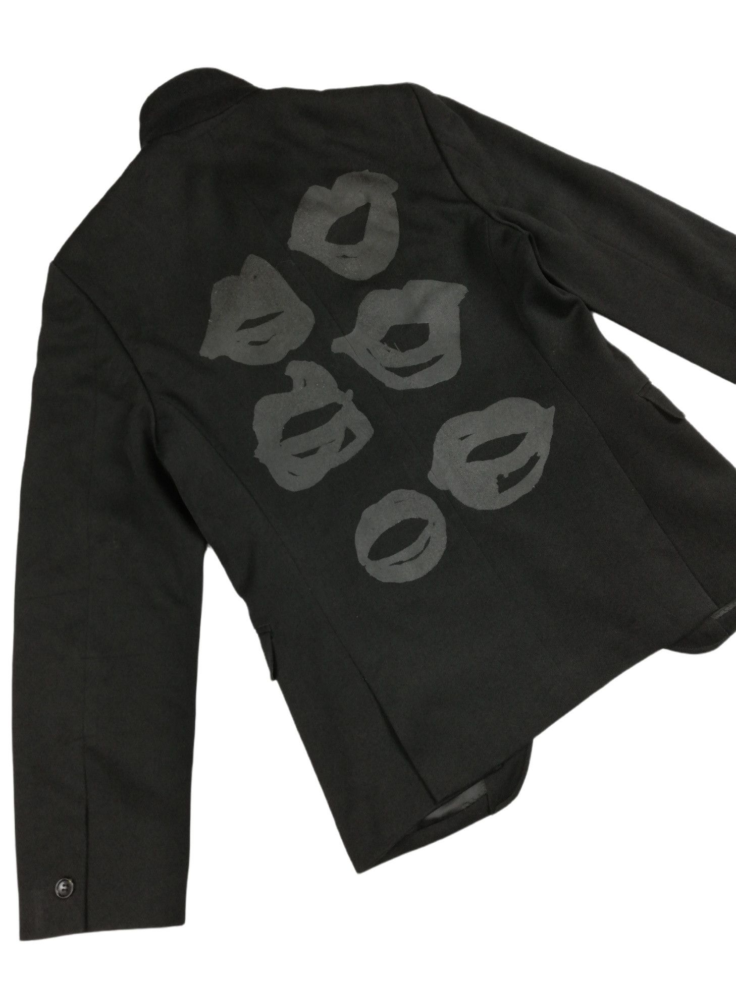 Comme des Garcons × Rei Kawakubo 🔥Comme des Garcons A/W 2000 Filip Pagowski Print Black Size S / US 4 / IT 40 - 19 Thumbnail