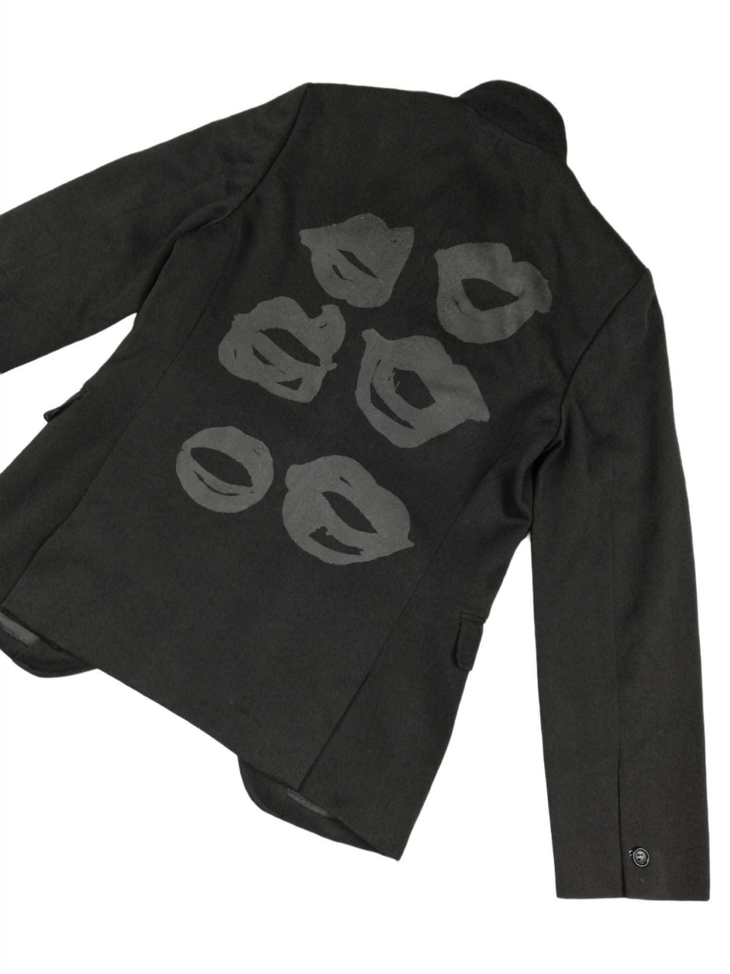 Comme des Garcons × Rei Kawakubo 🔥Comme des Garcons A/W 2000 Filip Pagowski Print Black Size S / US 4 / IT 40 - 20 Thumbnail