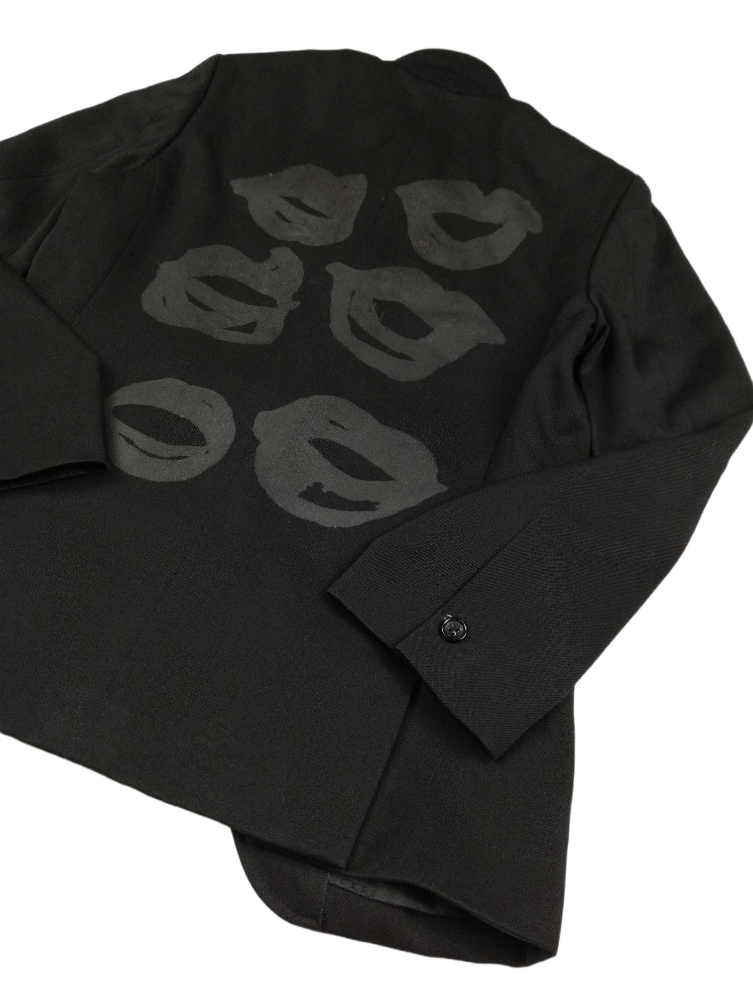 Comme des Garcons × Rei Kawakubo 🔥Comme des Garcons A/W 2000 Filip Pagowski Print Black Size S / US 4 / IT 40 - 22 Thumbnail