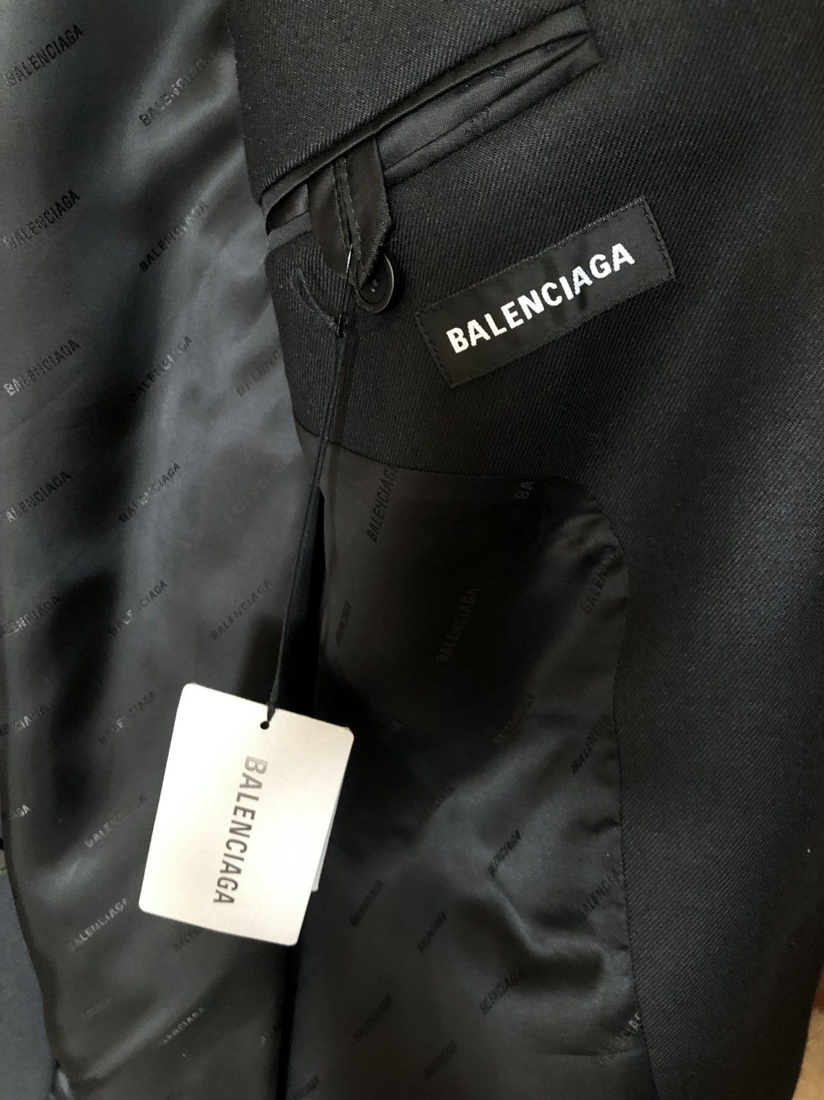 Balenciaga Balenciaga Seamless Wool Blazer - SS20 (size 46) Size 46R - 4 Thumbnail
