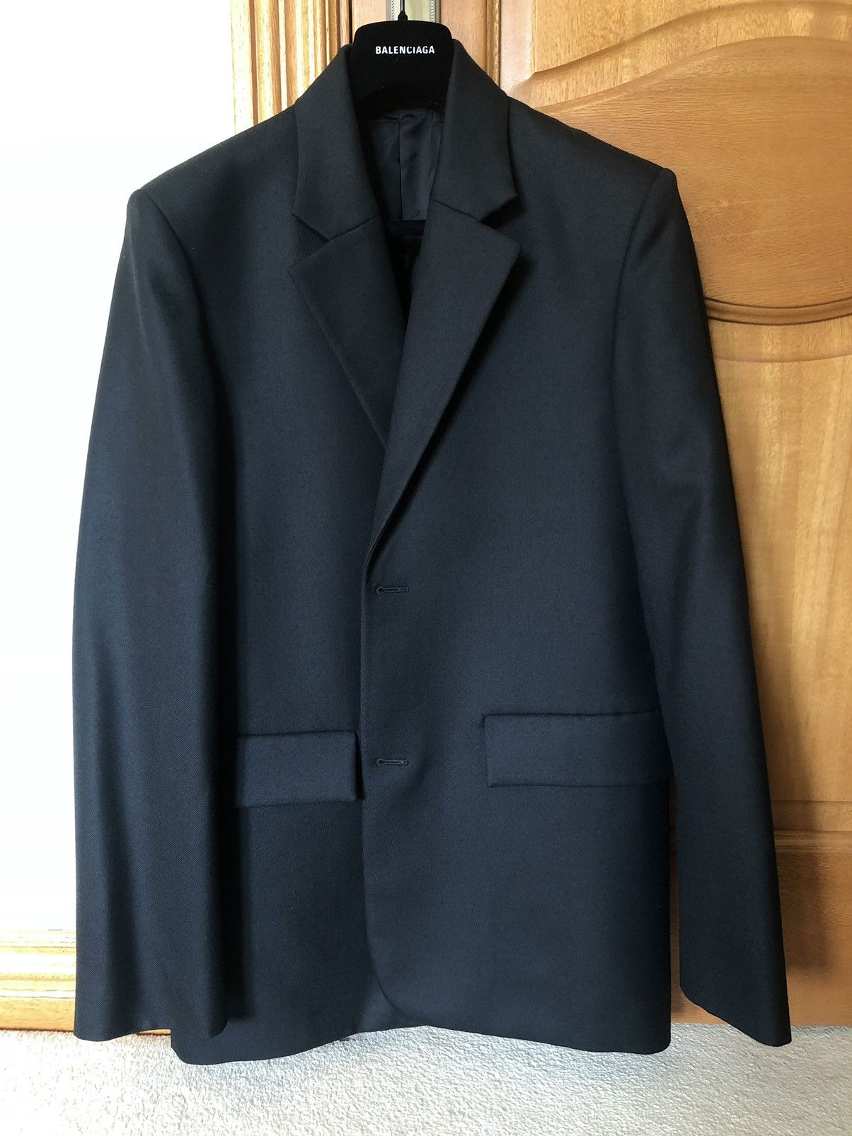 Balenciaga Balenciaga Seamless Wool Blazer - SS20 (size 46) Size 46R - 2 Thumbnail