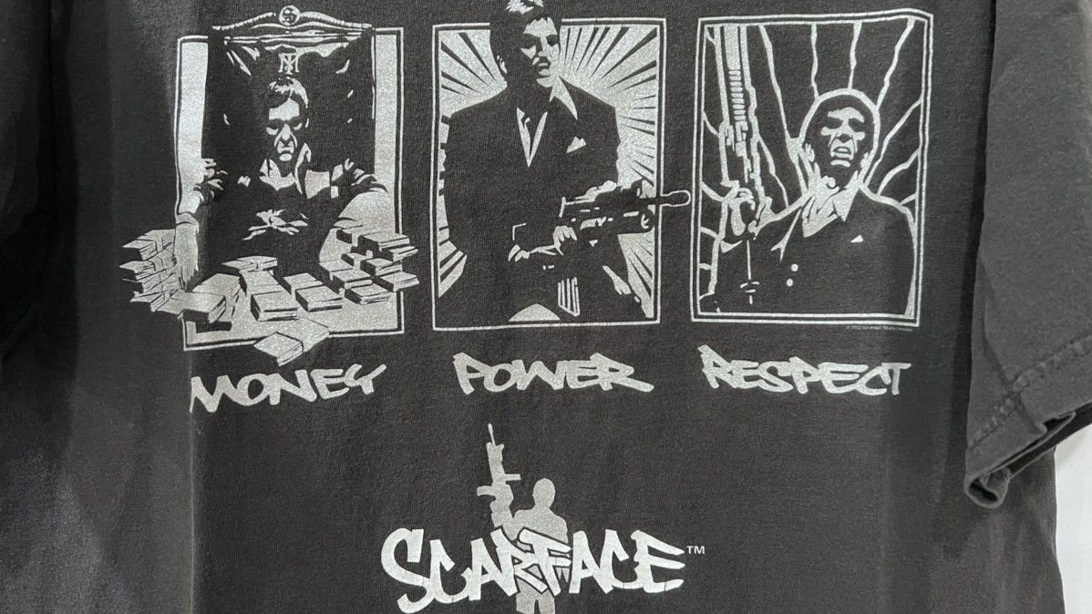Vintage Scarface “MONEY POWER RESPECT” TShirt Size Large Size US L / EU 52-54 / 3 - 3 Thumbnail