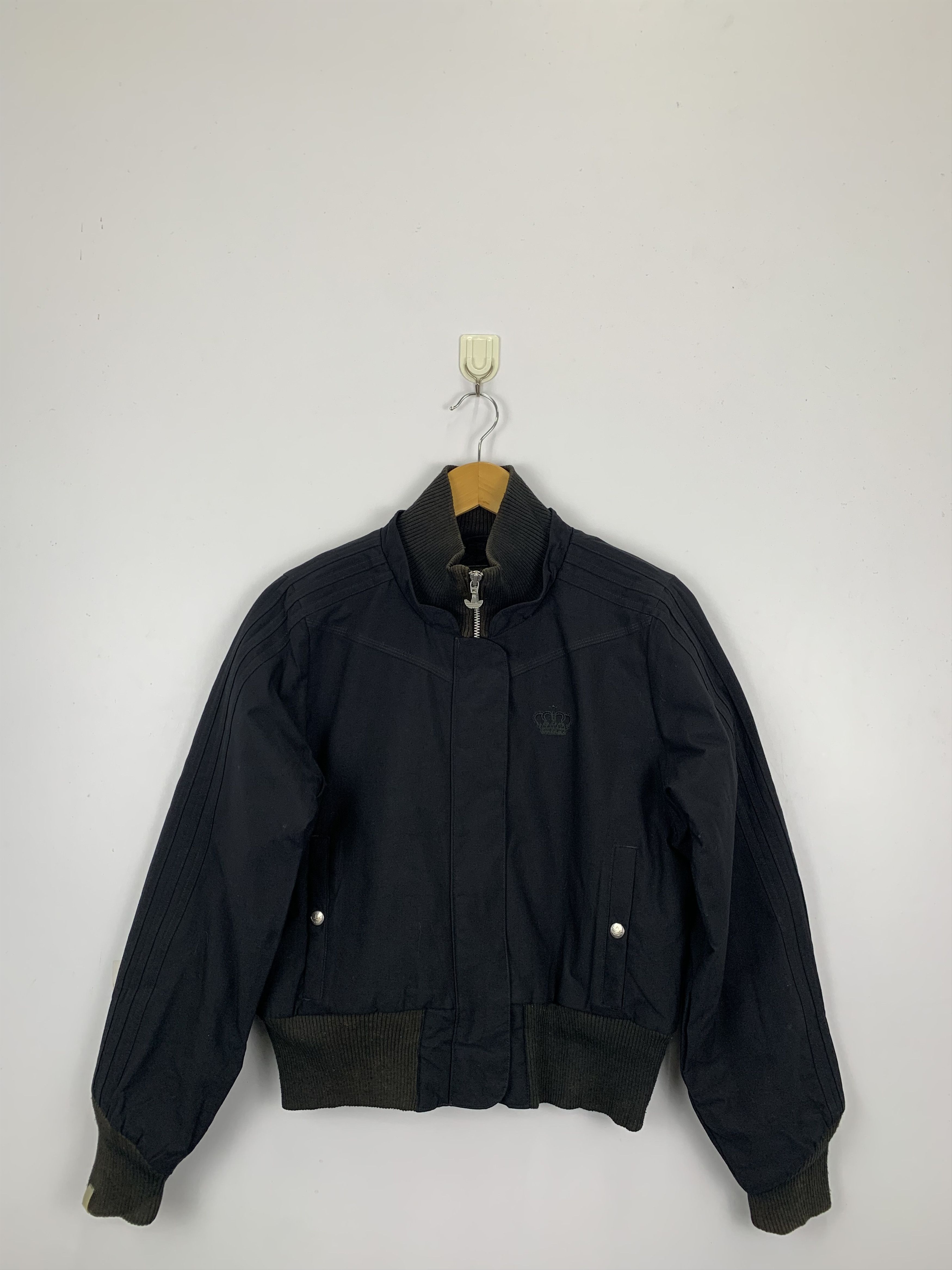 Adidas × Vintage Vintage Adidas Wool Bomber Jacket J0867 Size US M / EU 48-50 / 2 - 1 Thumbnail