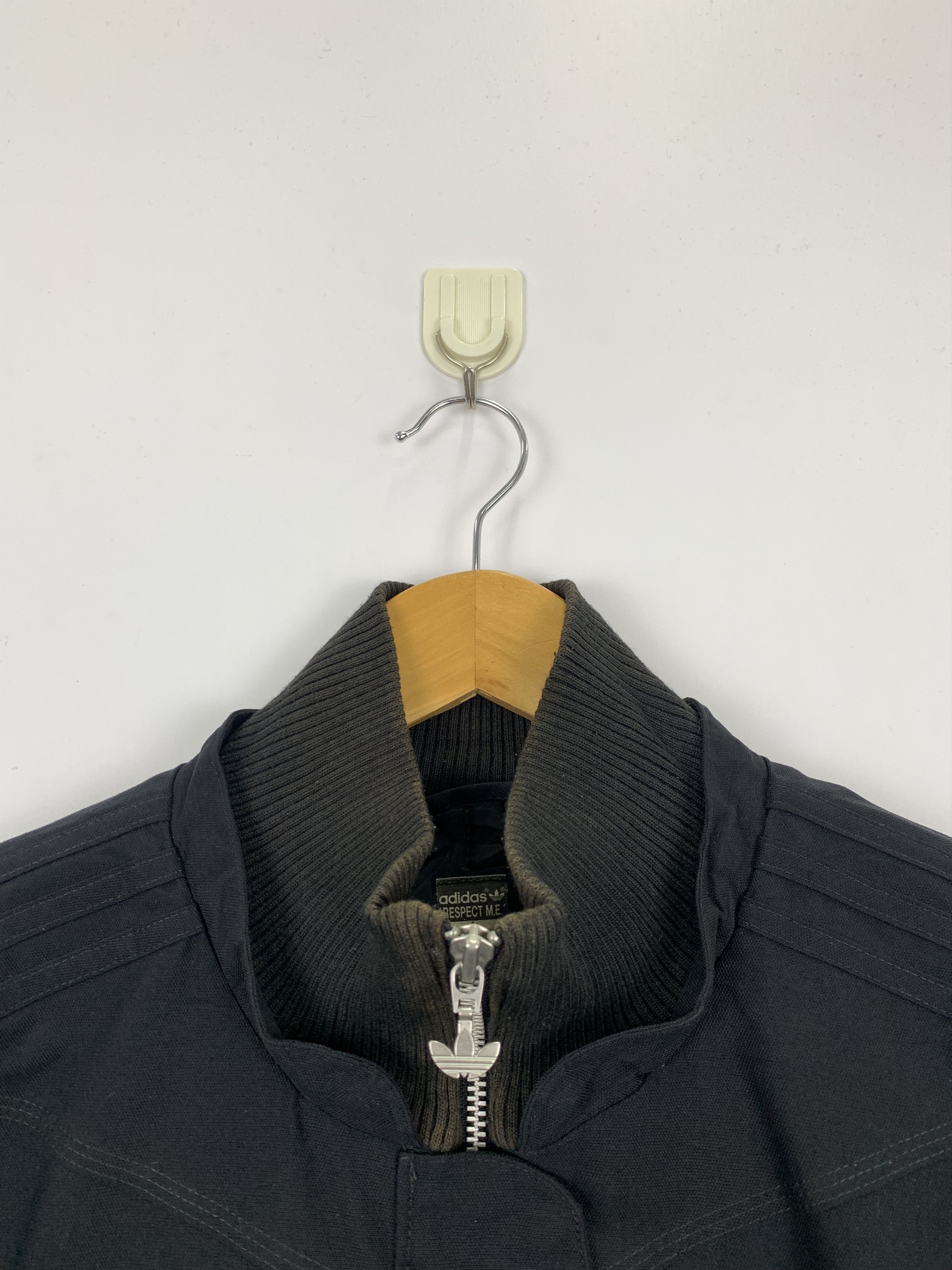 Adidas × Vintage Vintage Adidas Wool Bomber Jacket J0867 Size US M / EU 48-50 / 2 - 9 Thumbnail
