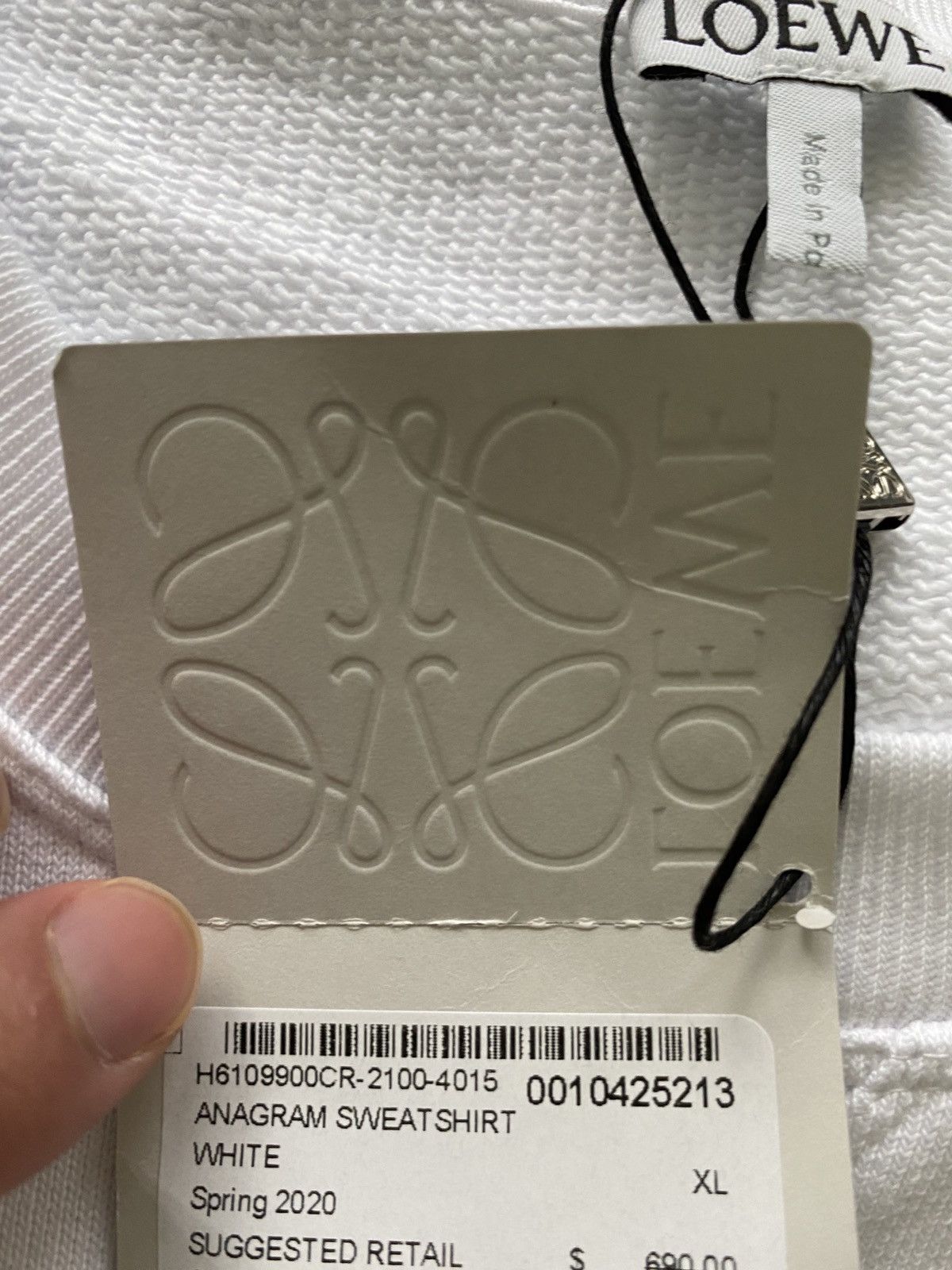 JW Anderson × Loewe Brand New Limited Loewe Logo Runway Logo Sweatshirt Crewneck Size US XL / EU 56 / 4 - 3 Thumbnail