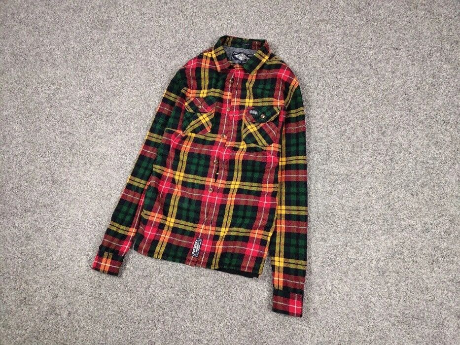Flannel Vintage Flannel Shirt Travis Scott Style Size US L / EU 52-54 / 3 - 8 Thumbnail