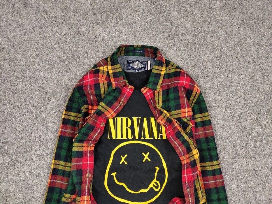 Flannel Vintage Flannel Shirt Travis Scott Style Size US L / EU 52-54 / 3 - 4 Thumbnail