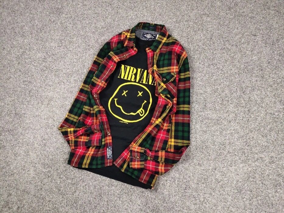 Flannel Vintage Flannel Shirt Travis Scott Style Size US L / EU 52-54 / 3 - 9 Thumbnail