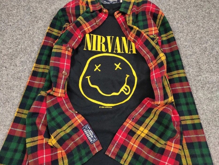 Flannel Vintage Flannel Shirt Travis Scott Style Size US L / EU 52-54 / 3 - 6 Thumbnail