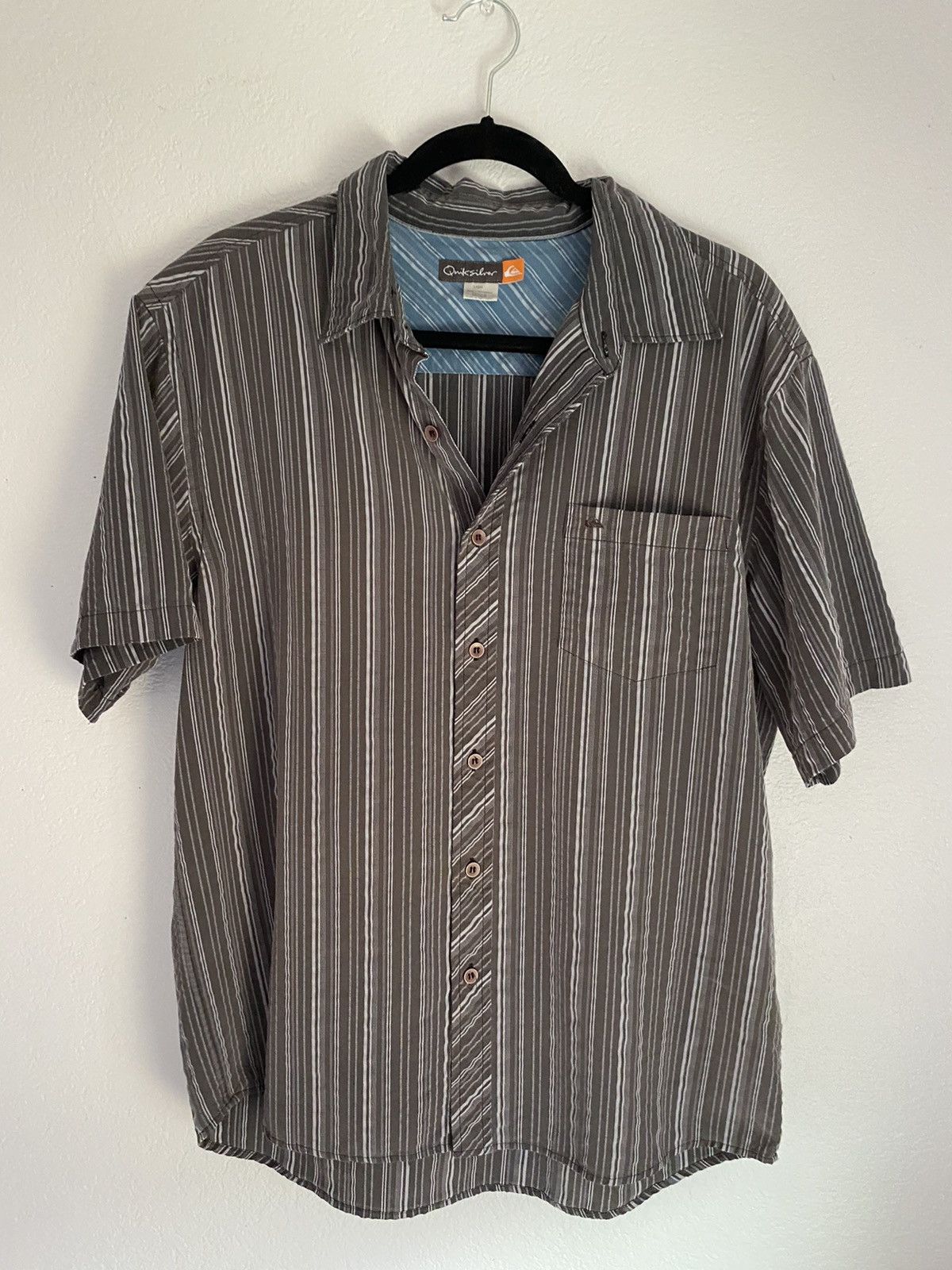 Quicksilver Mens Striped Button up | Grailed