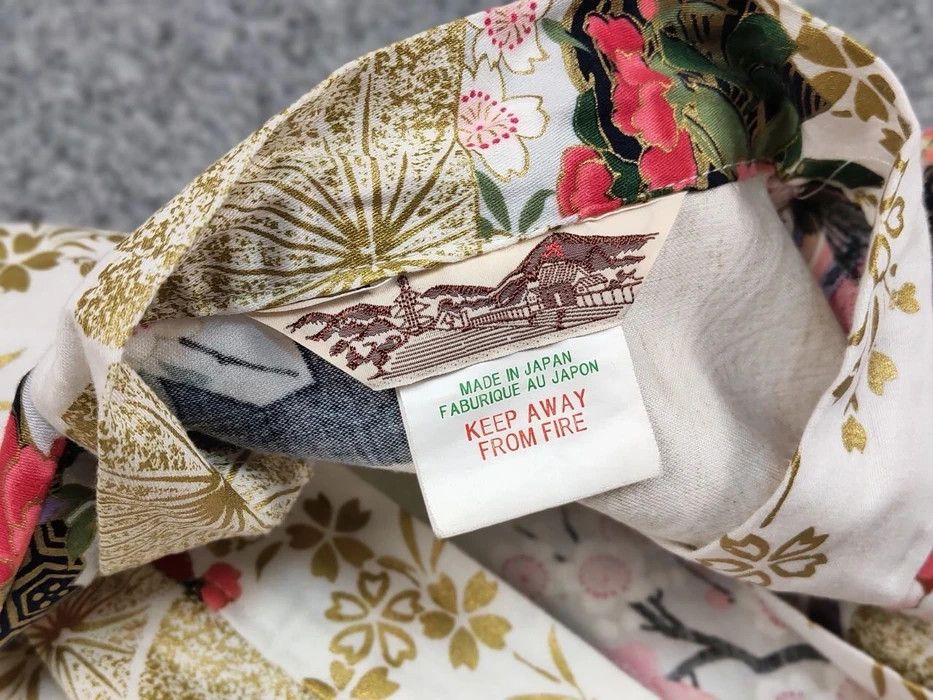 Japanese Brand 🔴 Vintage 80's Japan Kyoto Sen'i Kimono Cotton All Print Size US S / EU 44-46 / 1 - 8 Thumbnail