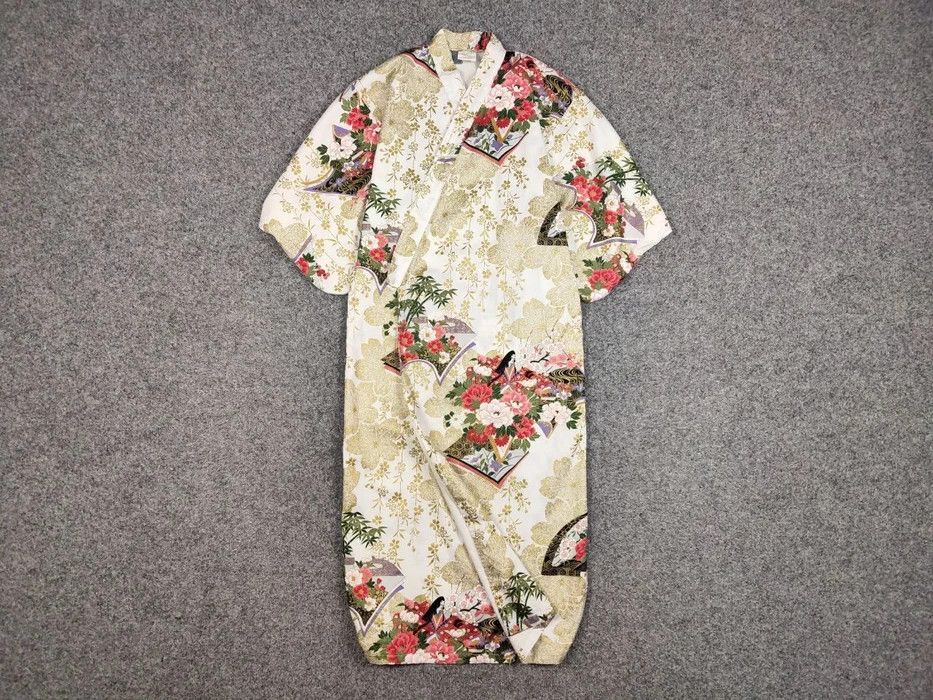 Japanese Brand 🔴 Vintage 80's Japan Kyoto Sen'i Kimono Cotton All Print Size US S / EU 44-46 / 1 - 1 Thumbnail