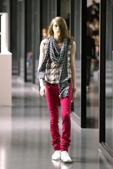 Dior × Hedi Slimane Dior Homme - SS05 Gold Shimmer Fuchsia