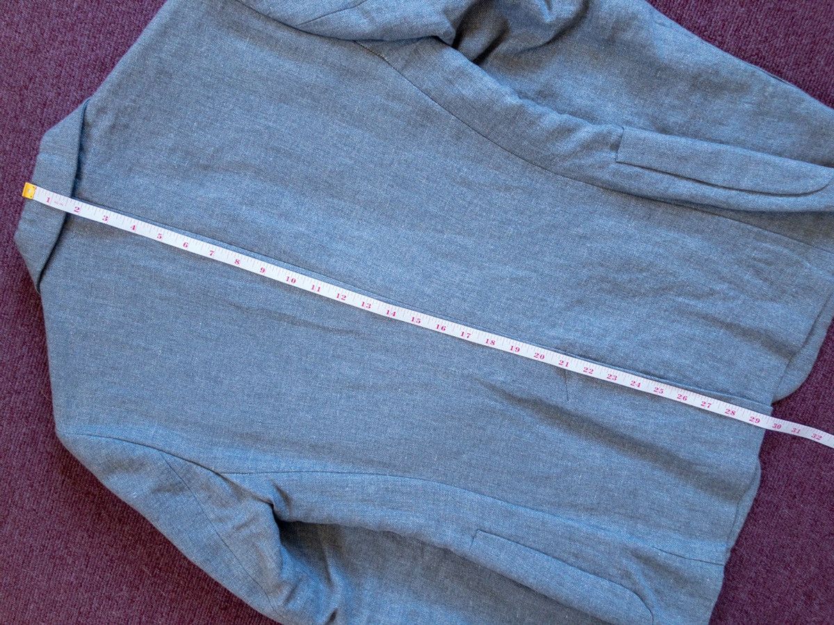 Our Legacy OUR LEGACY LINEN BLAZER SUIT JACKET MEDIUM GREY SELVEDGE Size US M / EU 48-50 / 2 - 7 Thumbnail
