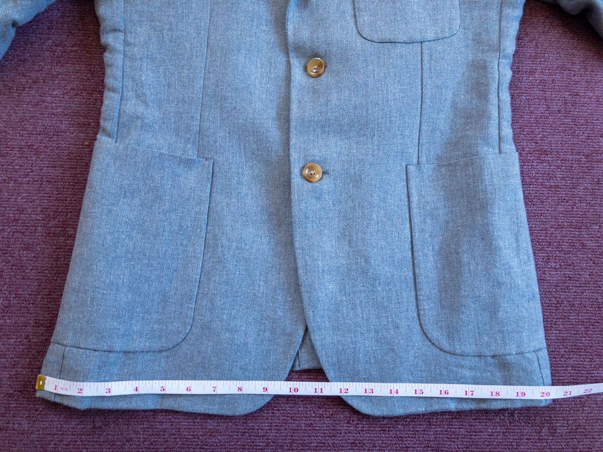 Our Legacy OUR LEGACY LINEN BLAZER SUIT JACKET MEDIUM GREY SELVEDGE Size US M / EU 48-50 / 2 - 9 Thumbnail