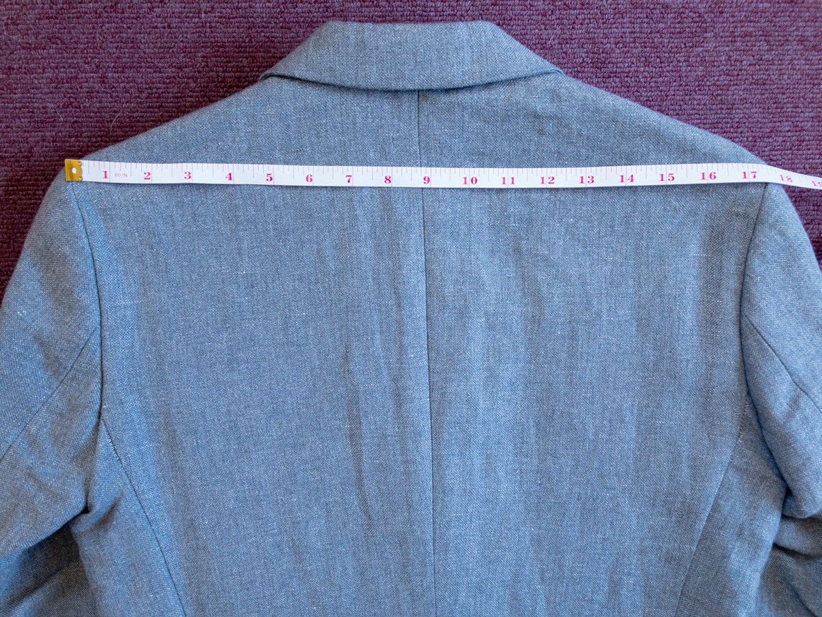 Our Legacy OUR LEGACY LINEN BLAZER SUIT JACKET MEDIUM GREY SELVEDGE Size US M / EU 48-50 / 2 - 12 Thumbnail
