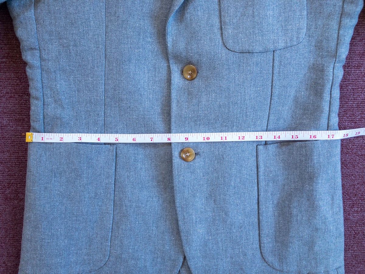 Our Legacy OUR LEGACY LINEN BLAZER SUIT JACKET MEDIUM GREY SELVEDGE Size US M / EU 48-50 / 2 - 8 Thumbnail