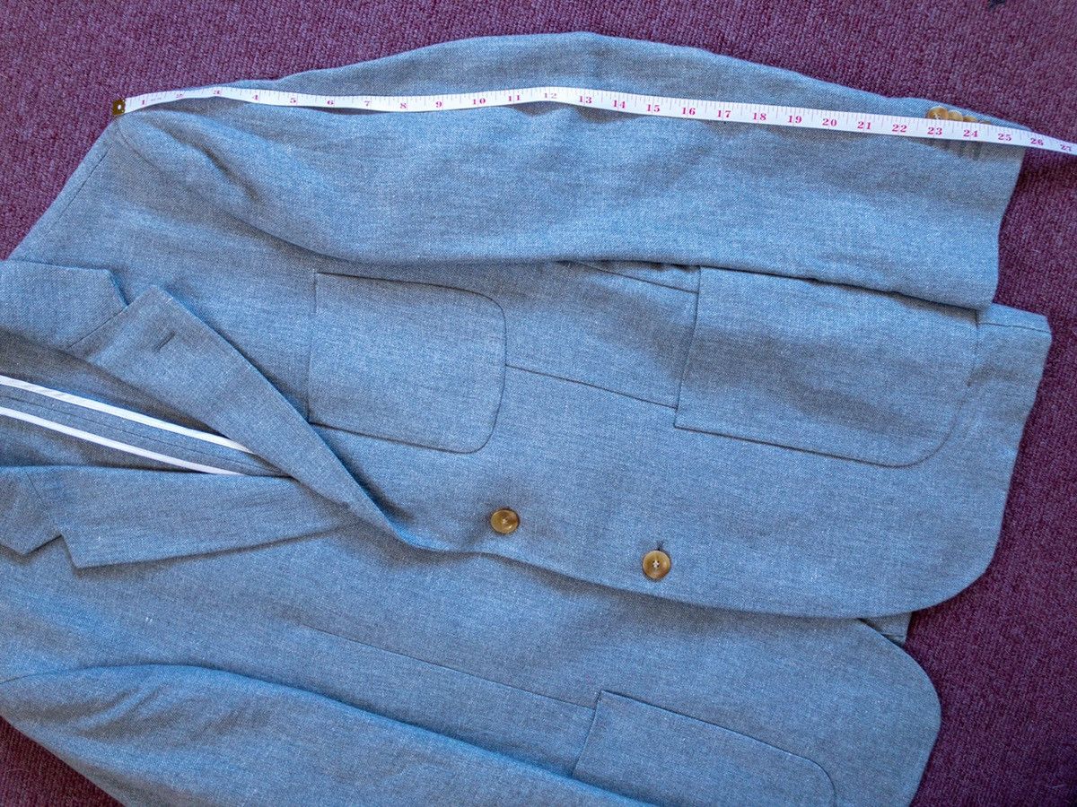 Our Legacy OUR LEGACY LINEN BLAZER SUIT JACKET MEDIUM GREY SELVEDGE Size US M / EU 48-50 / 2 - 10 Thumbnail