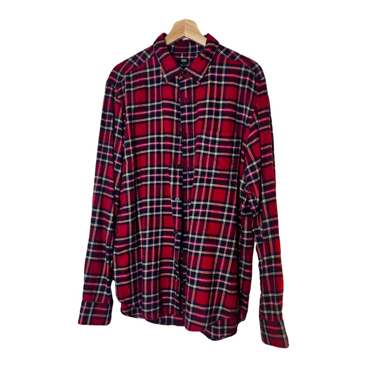 Japanese Brand × Uniqlo Uniqlo plaid flannel - like new Size US L / EU 52-54 / 3 - 1 Thumbnail