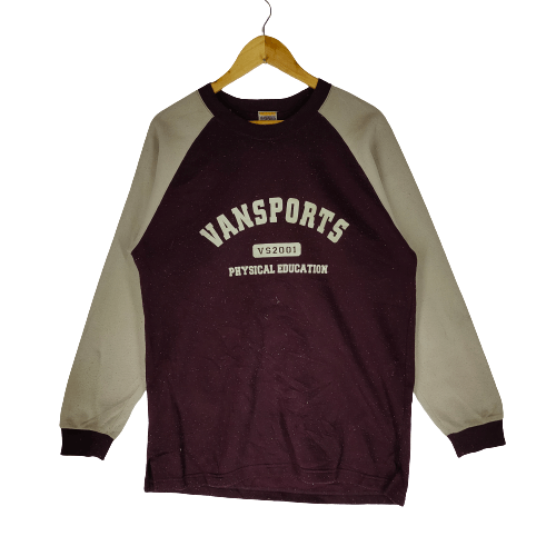 image of Designer Vansport Physical Education Spellout Printed Sweatshirt, Men's (Size Medium)