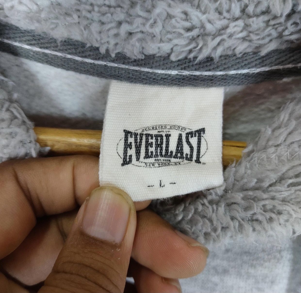 Everlast EVERLAST Big Spellout Sherpa Inside Parka Hoodie Size US M / EU 48-50 / 2 - 5 Thumbnail