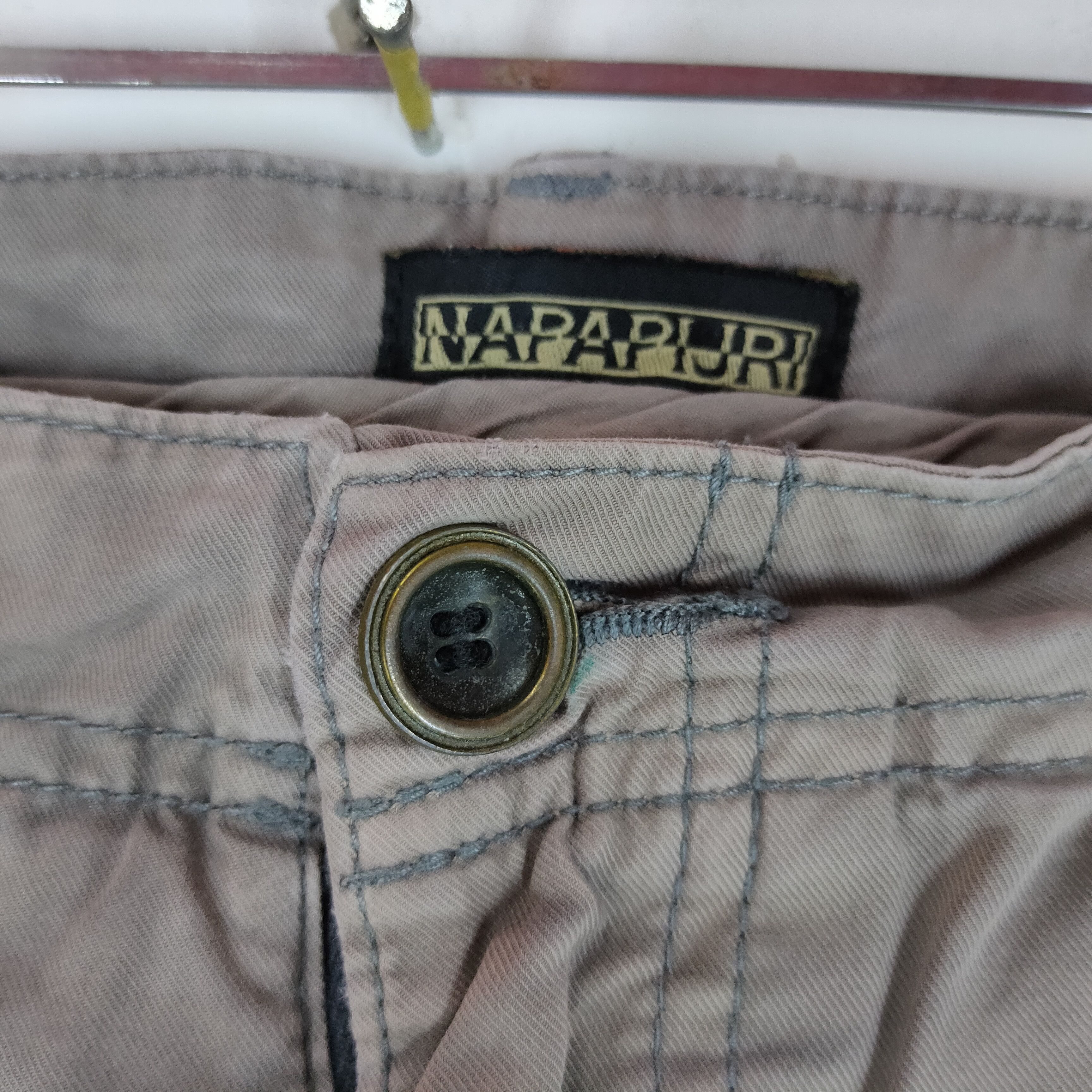 Napapijri × Vintage Vintage NAPAPIJRI CARGO PANT 6 Side Pockets Tactical Size US 37 - 6 Thumbnail