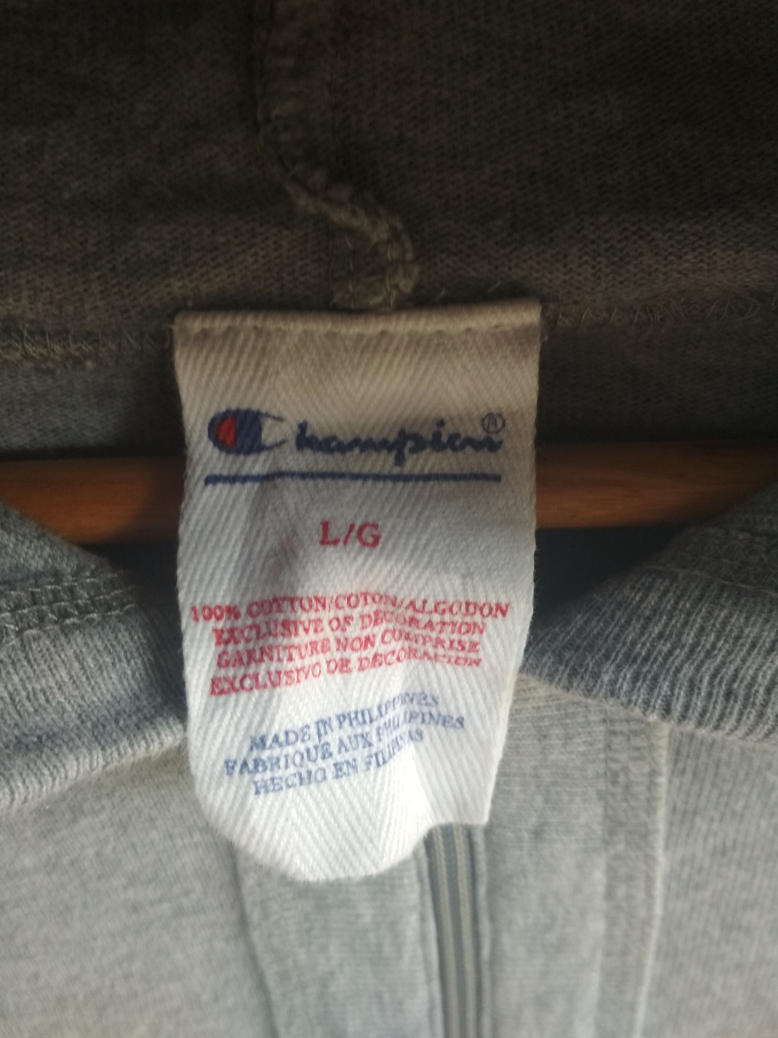Champion CHAMPION FULL ZIPPER YKK HOODIE SWEATSHIRT Size US L / EU 52-54 / 3 - 3 Thumbnail