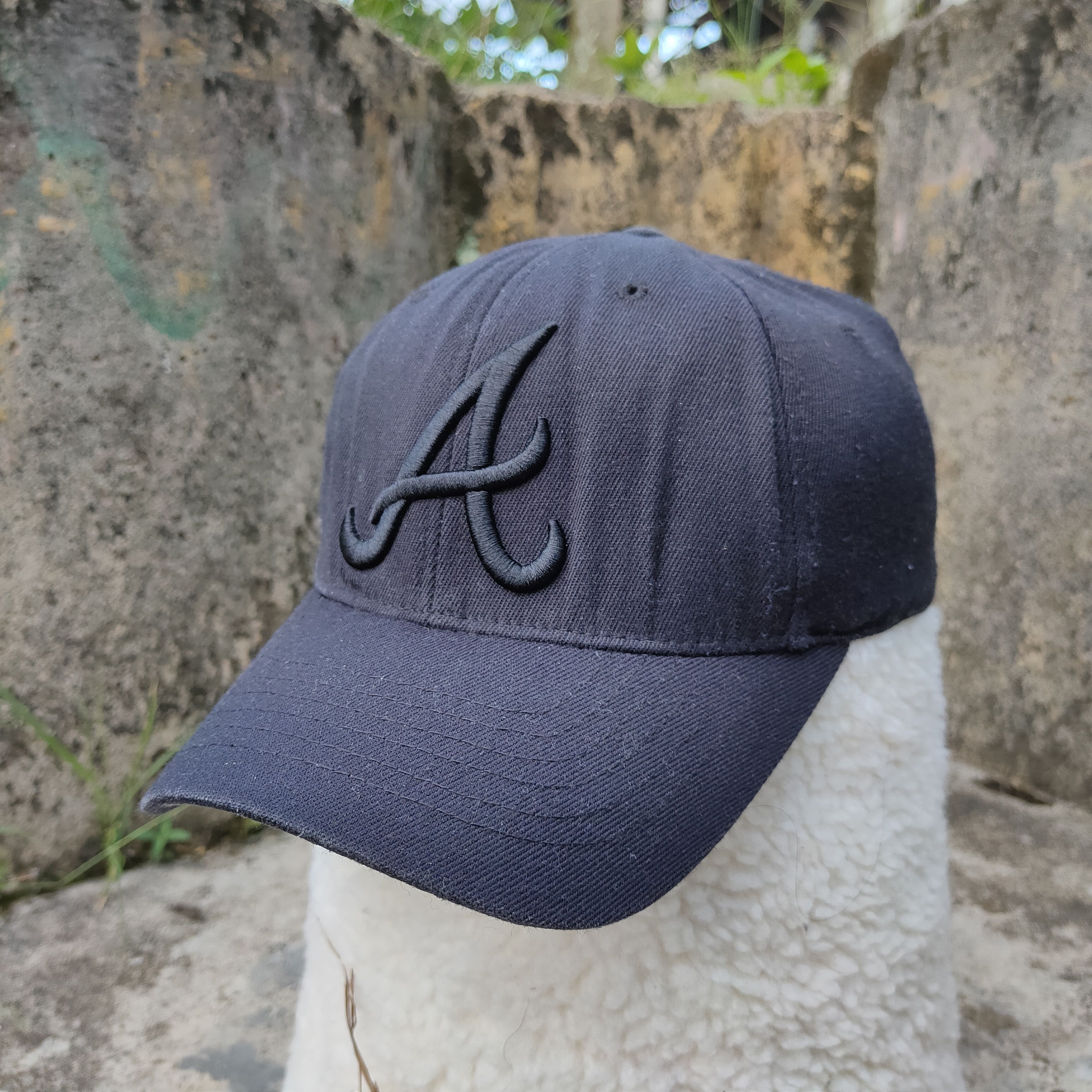MLB ATLANTA BRAVES MLB Team Full Cap Size S to M Embroidery Size ONE SIZE - 1 Thumbnail