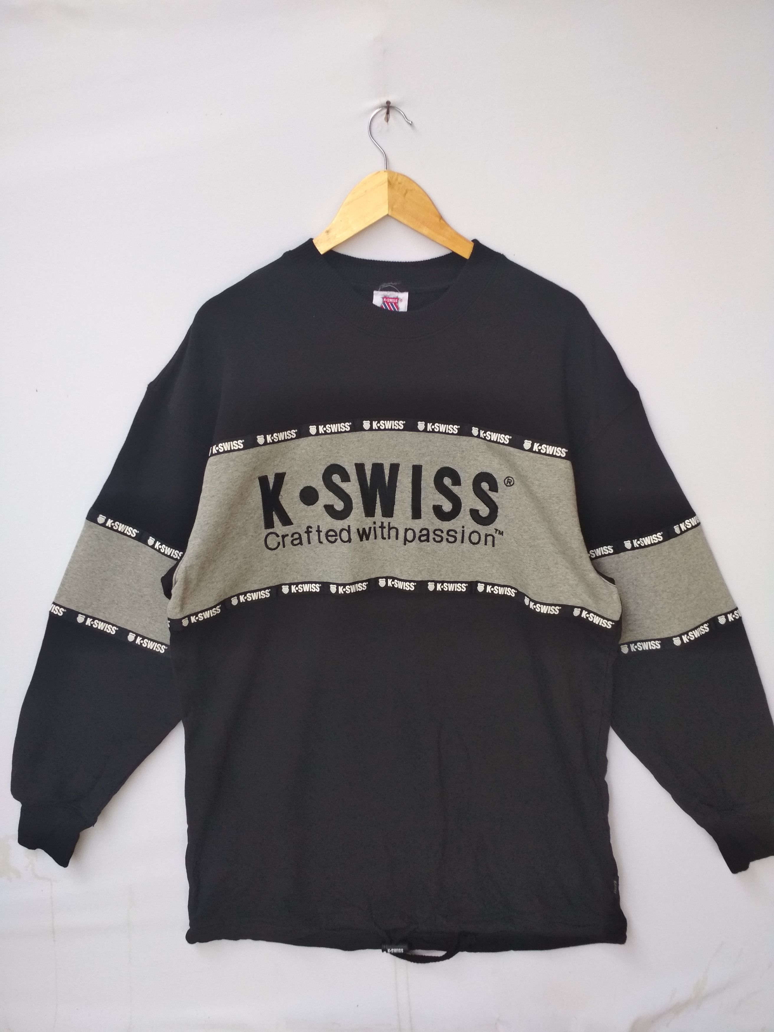 Japanese Brand × K-Swiss K SWISS EMBROIDERED BIG LOGO RARE HIP HOP SWEATSHIRT Size US L / EU 52-54 / 3 - 1 Thumbnail