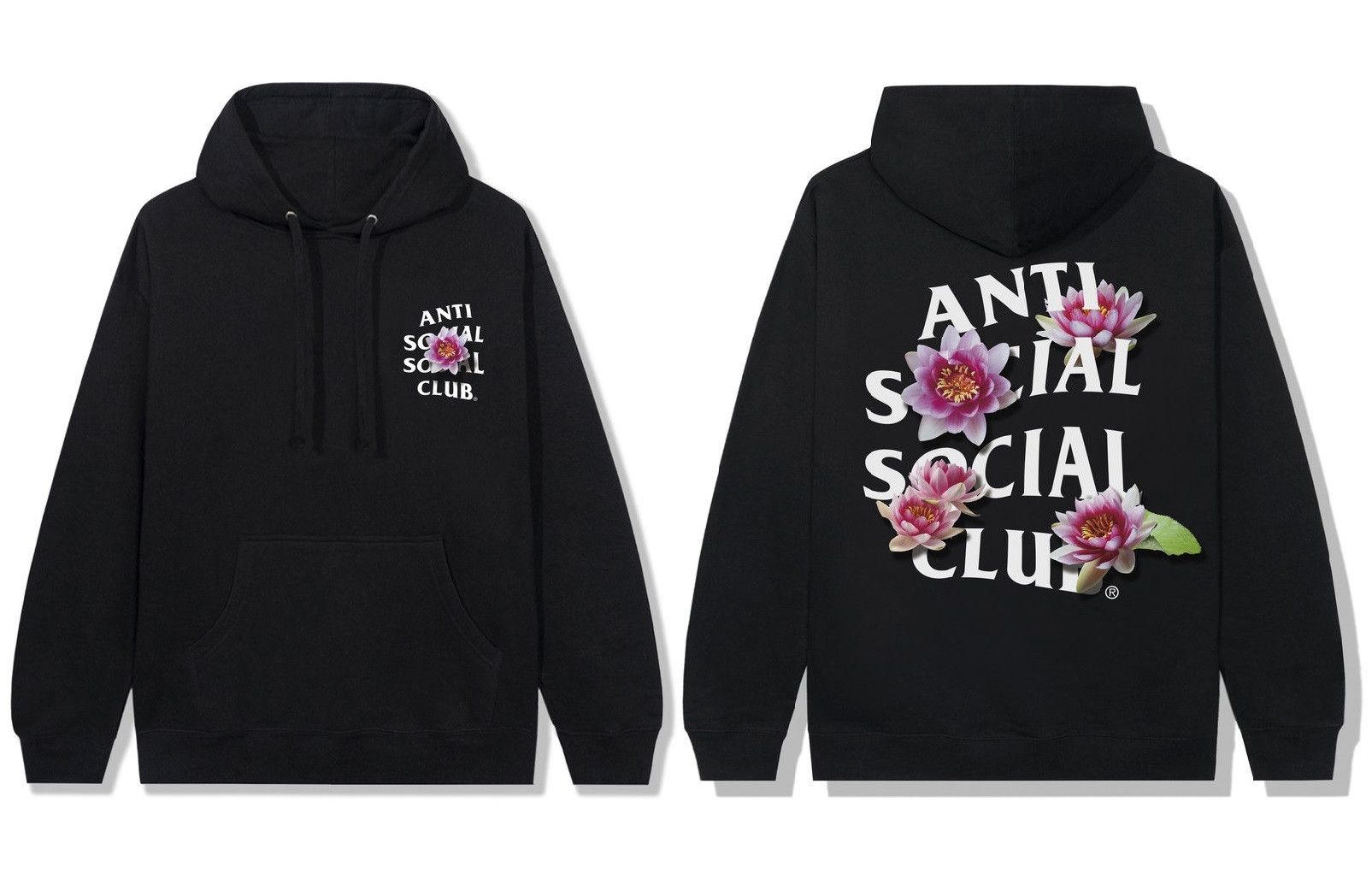 DS White ASSC Zen Out Black Hoodie BAPE KITH VLONE supreme