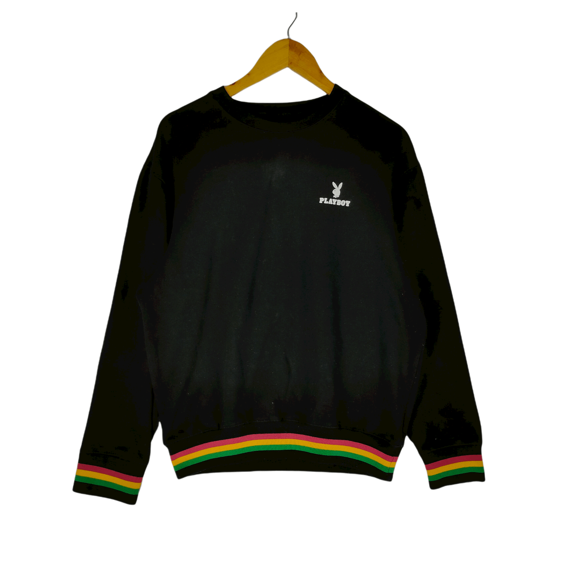 Playboy PLAYBOY RASTA MULTICOLOR Big Embroidery Bunny Sweatshirt Size US L / EU 52-54 / 3 - 2 Thumbnail