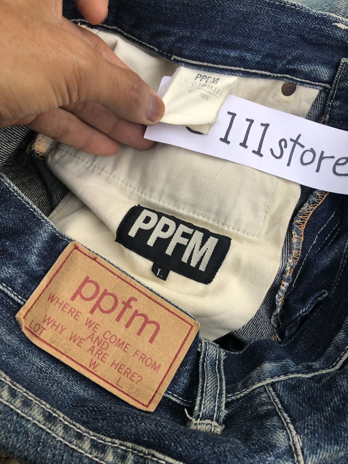 Japanese Brand × PPFM PPFM WASHED BLUE DENIM Size US 31 - 3 Thumbnail