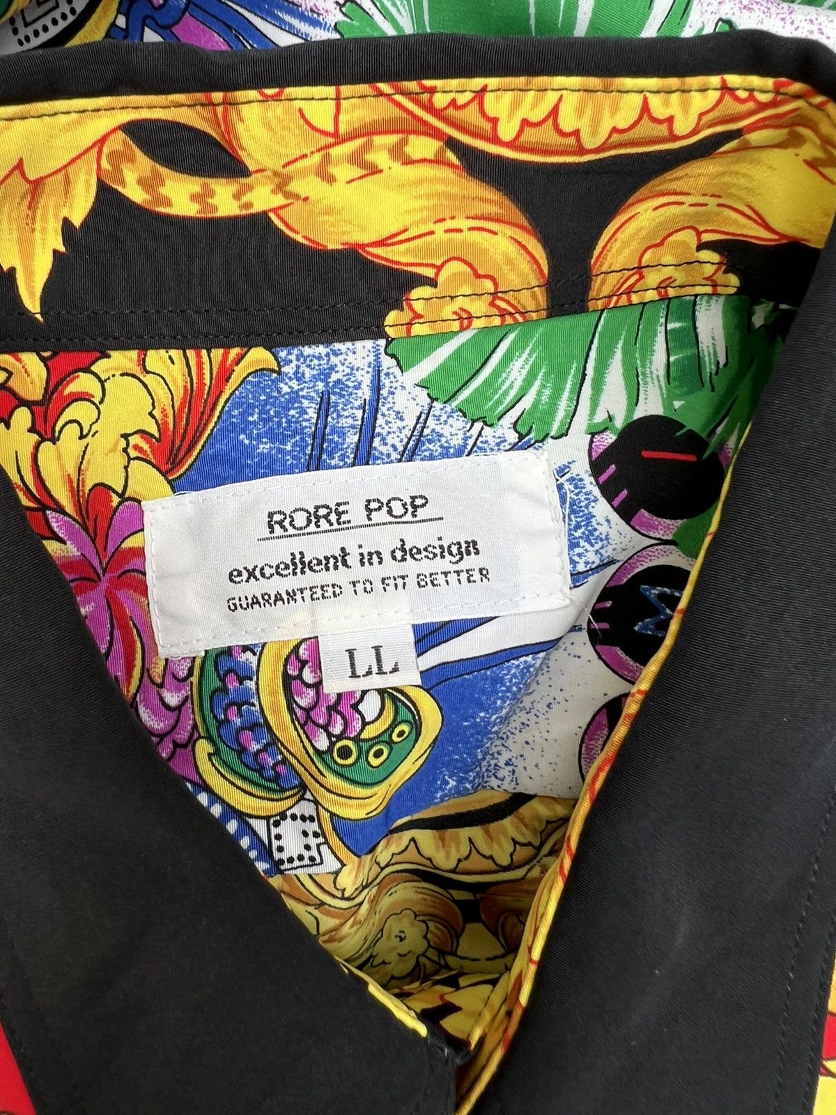 Vintage Vintage 90s RORE POP Japan Miami Baroque Shirt Size US L / EU 52-54 / 3 - 16 Thumbnail