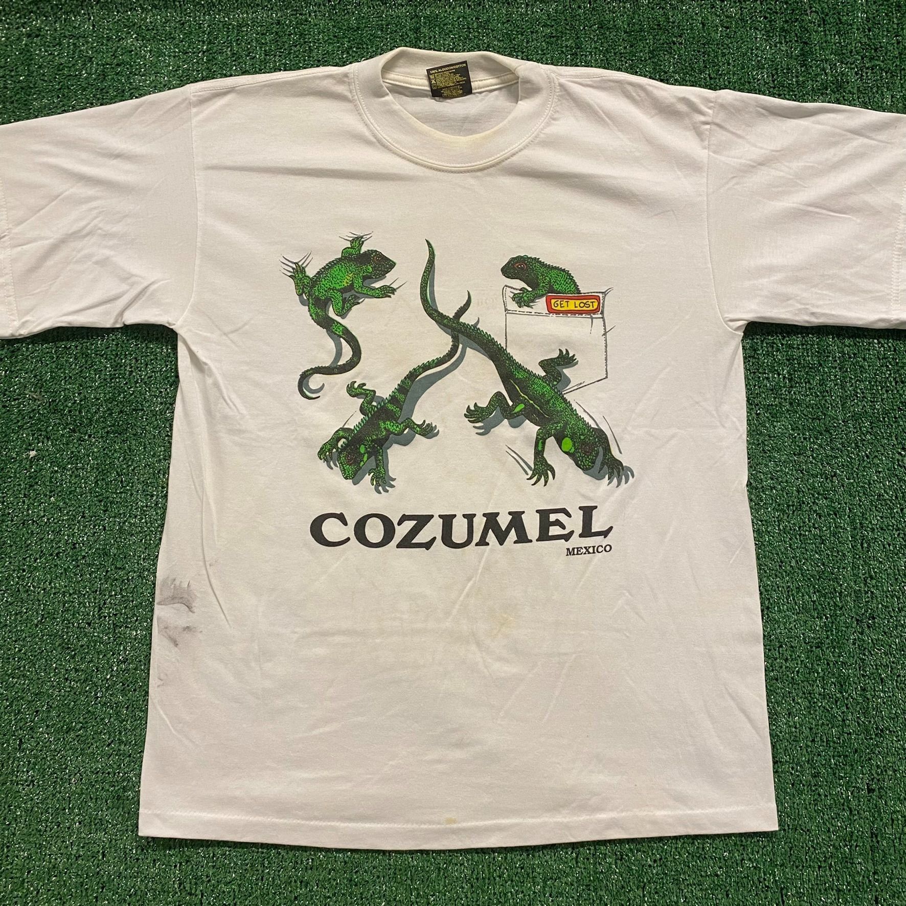 Vintage Cozumel Mexico Vintage 90s Nature T-Shirt Size US L / EU 52-54 / 3 - 1 Thumbnail