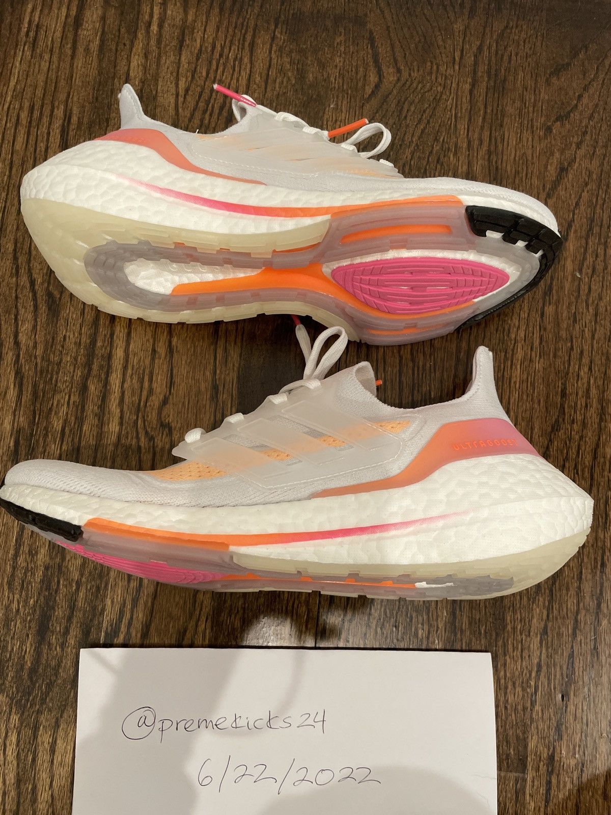 adidas gazelle silver green womens Adidas Women's Ultraboost 21 Shift Pink / Shift Pink / Rose Tone Running  Shoes main image 0