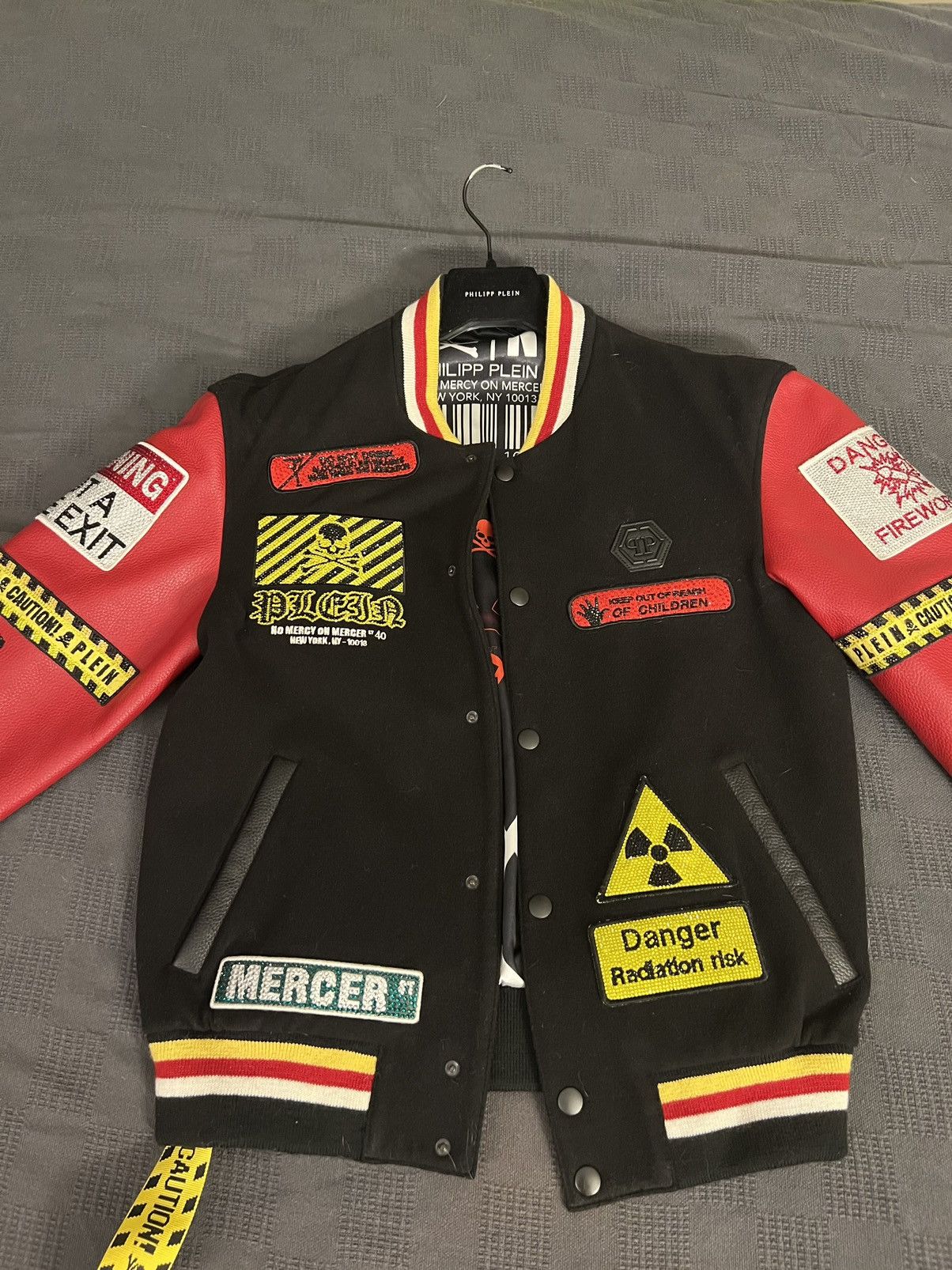 Philipp Plein Limited edition RED DANGER Philipp Plein leather bomber Grailed