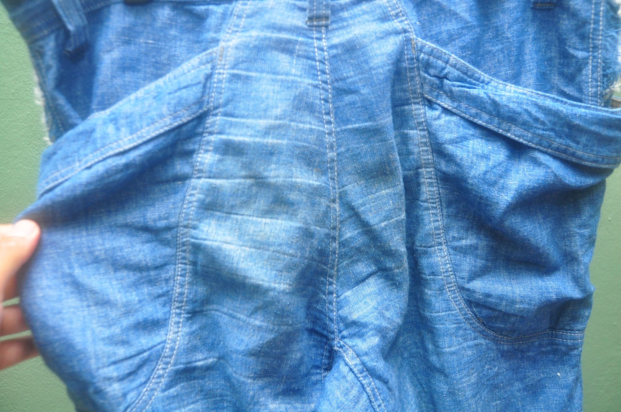 Japanese Brand × Vintage GoHemp Made In Japan Short Pant Yellow Division Co. Ltd Size US 35 - 7 Thumbnail